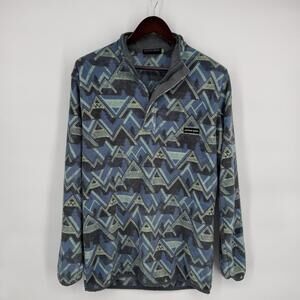 Southern Marsh Blue and Gray Geometric Short Sleeve Tee